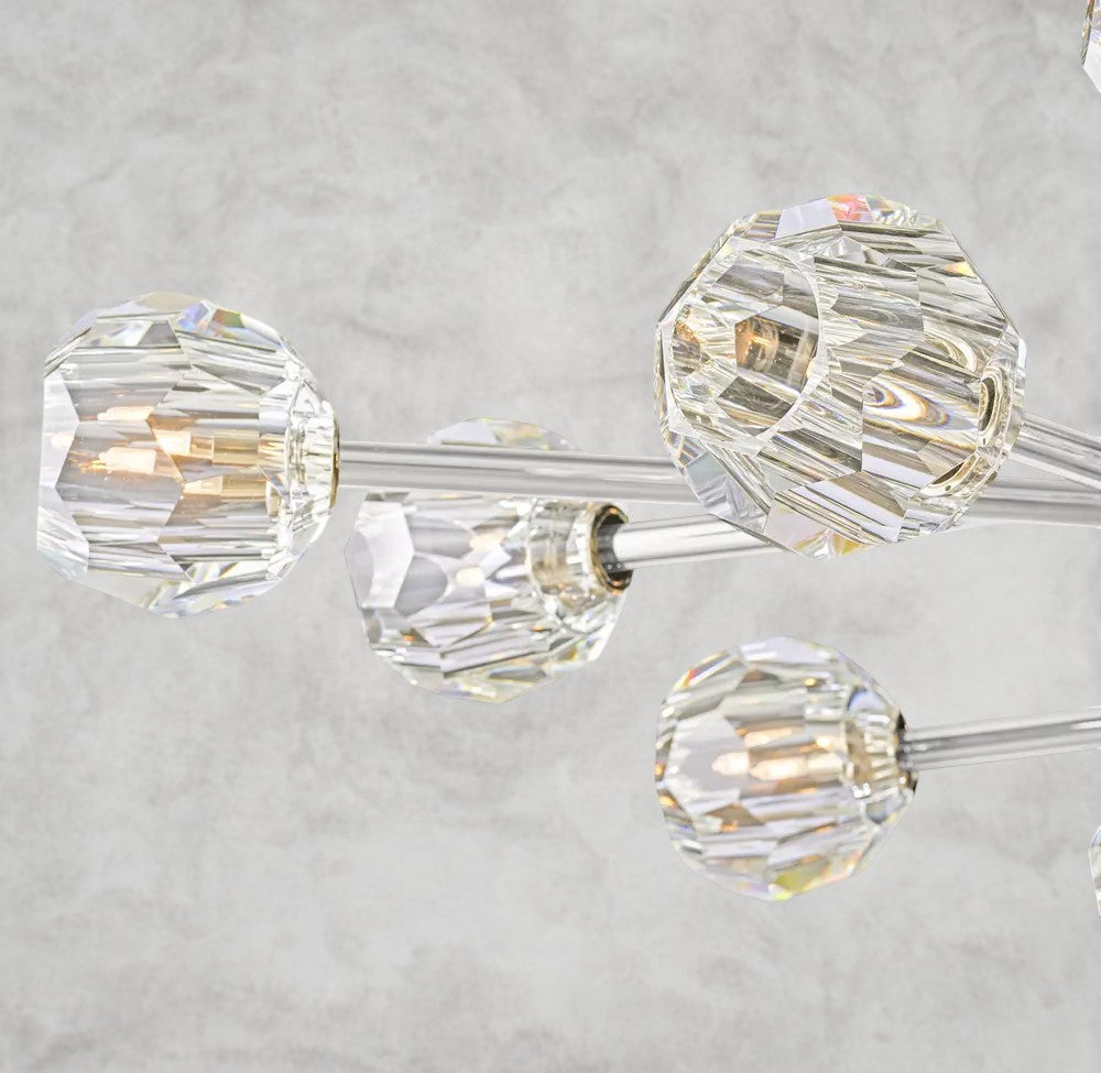 Boule De Cristal Oval Chandelier 72"